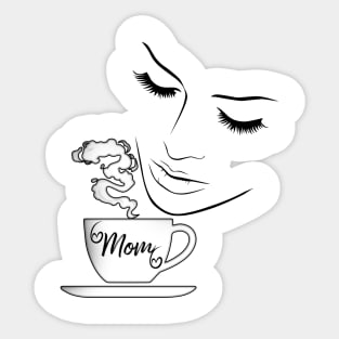 Funny Mom’s coffee, Life starting after coffee shirt, coffee lovers gift, coffee gift, coffee cozy, birthday, cafeteria’s stickers, women’s fashion Sticker